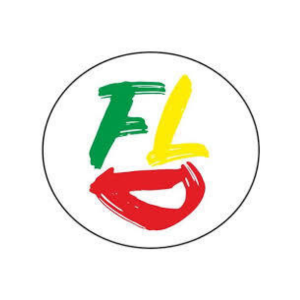 Logo FLD- zaujimave logo do tvaru kruhu farby pismen F zelena, L zlta, cervena D